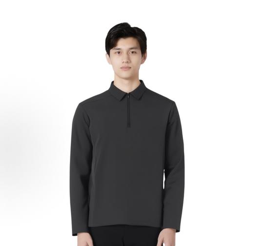 一店d 正单萨洛蒙𝐩𝐨𝐥𝐨衫𝐒𝐚𝐥𝐨𝐦𝐨𝐧翻领polo长袖T 所有男士必囤的一件 商品图0