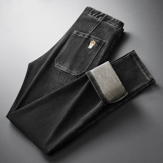 【DWN】大依优型大码男装春季牛仔裤美式复古弹力宽松棉质直筒长裤 商品图4