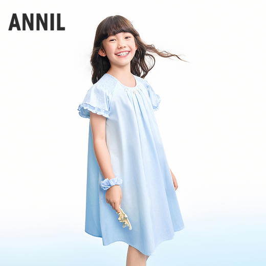 【实体店同款】女童短袖连衣裙夏季新款安奈儿童装AG623139 商品图1