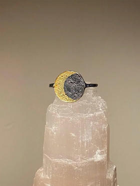 momoko｜12mm Moon Disc Ring [ 戒指 ]