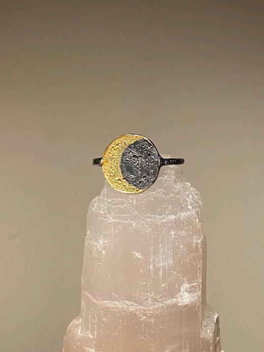 momoko｜12mm Moon Disc Ring [ 戒指 ] 商品图0