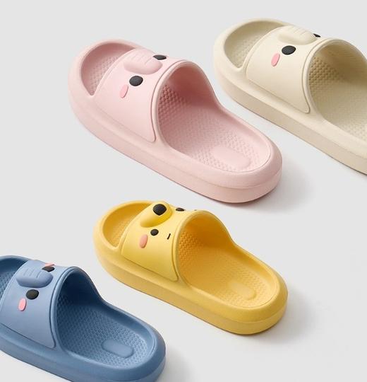 老米优品🎈亲子款！《优调小萌兽动物卡通系列家居拖鞋》 小熊小象拖鞋亲子款 浴室防滑 夏季家居室内儿童 宝宝男女童凉拖 UXT1496 商品图2