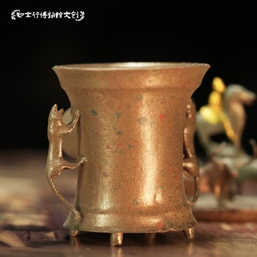 四牛鎏金骑士铜贮贝器冰箱贴文物立体摆件纪念品云南博物馆文创 商品图1