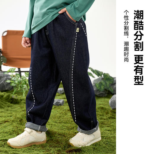 【牛仔长裤】棉花堂牛仔长裤  A类  活性染色  柔软有型 耐磨  FD61106 商品图3