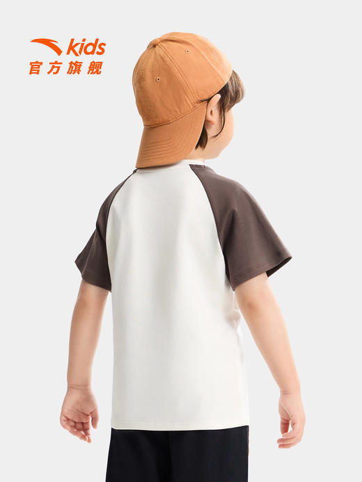 狮子王联名安踏儿童男童针织短袖2026年夏季新款舒适亲肤小童短T352629115 商品图3