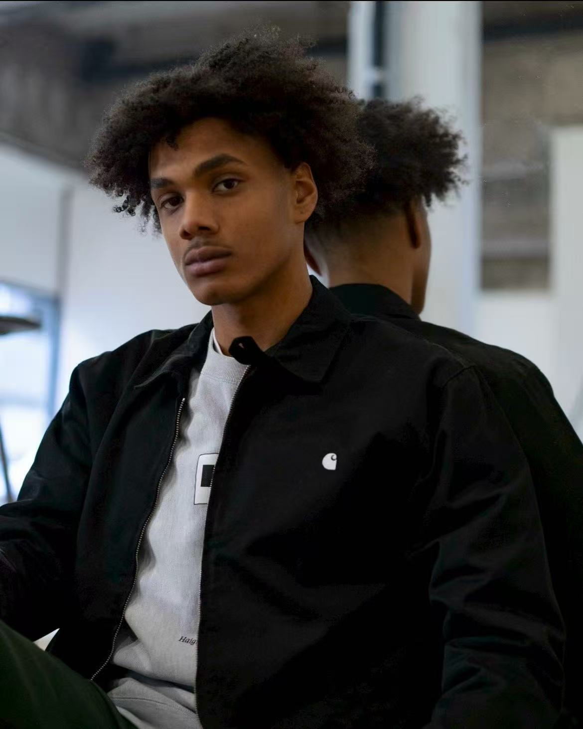 【cg1】经典系列！男子复古休闲拉链翻领夹克/外套！！