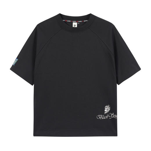 ONIARAI/鬼洗26春夏鬼洗金银常青松老鹰窗花廓形短袖T恤男B840301 商品图4