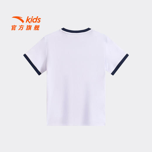 安踏儿童女大童针织短袖衫2026年夏季新款水光棉中大童纯棉短袖T 362628102 商品图4