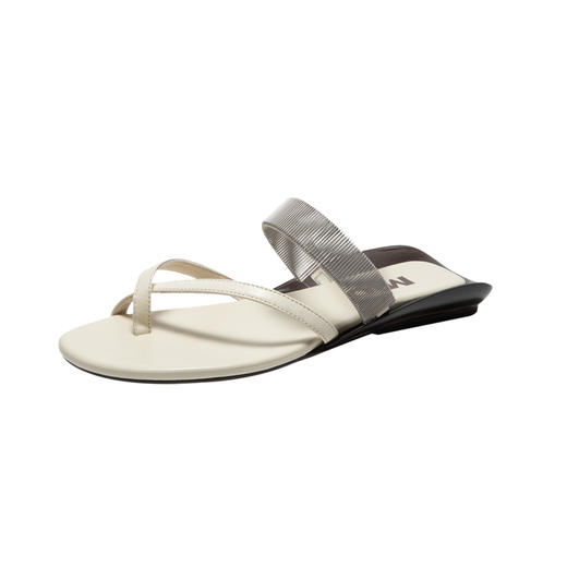 【上新】MIO米奥老钱风凉鞋夹脚拖鞋女2026夏季新款平底交叉带外穿一字拖M263126711 商品图0