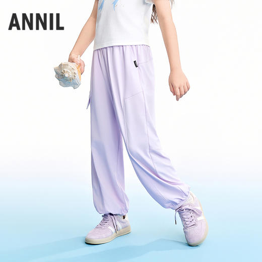 【实体店同款】男女童全腰针织单裤夏季新款安奈儿童装AM626155 商品图2