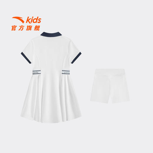 安踏儿童女大童针织连衣裙2026夏季新款亲肤透气女孩安全裤连衣裙362628314 商品图1