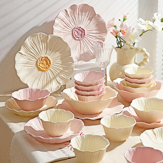 摩登主妇2026新款高颜值乔迁搬家新婚结婚订婚礼物碗碟盘套装 商品图4