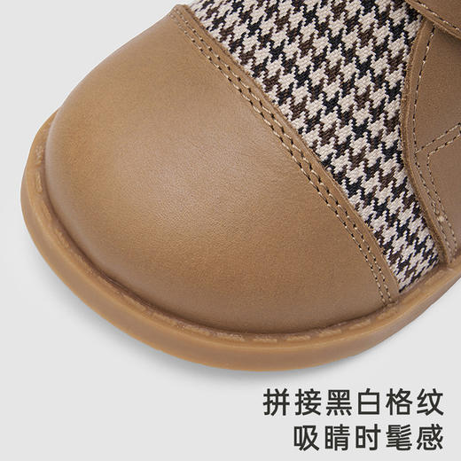 英氏儿童皮鞋春秋男宝百搭牛皮革魔术贴学步鞋YFXHJ4P203A 商品图1