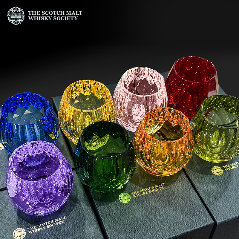 【SMWS】苏格兰麦芽威士忌协会 八大风味限定马师傅手工水晶杯-钻石款（颜色以实物为准）