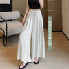 【GeLaiZi-素氧亚麻半身阔腿裙裤】软糯丝滑亚麻面料 自带空气感 遮胯藏肉 修饰腿型 拉高腰线 不挑年龄身材 轻松Get松弛感 微胖通勤约会百搭神裤 商品缩略图7