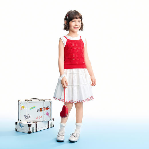 【实体店同款】女童针织背心夏季新款安奈儿童装AG622234 商品图3