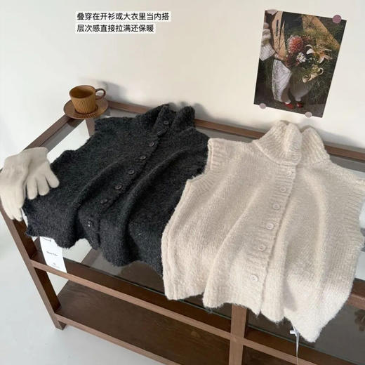 针织小马甲｜四色可选，拉长身材比例，视觉显高显瘦 商品图3