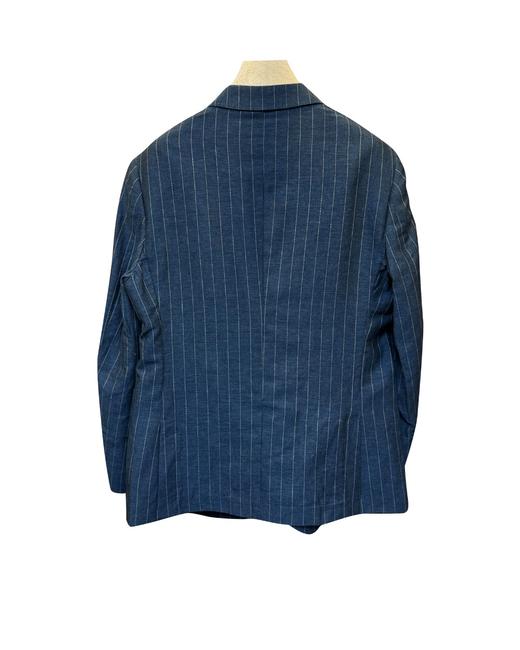 男款条纹亚麻西装外套la006 商品图1