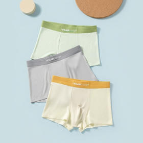 连绵·男童莫代尔无痕平角内裤 3条装（3-9岁）