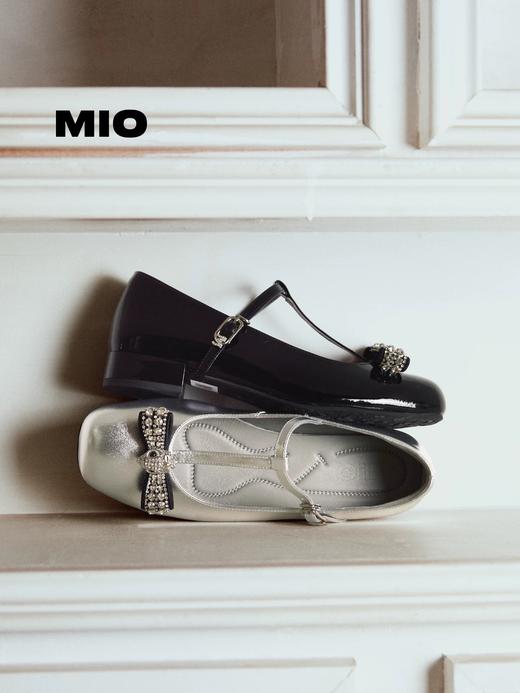 BF楼MIO米奥2026春季新款圆头粗跟T字带玛丽珍鞋蝴蝶结甜美风浅口单鞋吊牌价1298，现价1103 商品图1