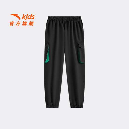 安踏儿童男大童运动长裤2026年新款舒适亲肤中大童篮球卫裤高弹力352621502 商品图1