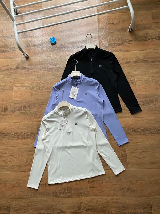 可隆户外休闲衣女士微拉绒半拉链长袖T恤 商品图3