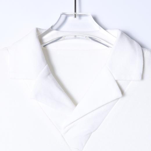 SDSA男装2026新款高贵轻奢松弛感纯色翻领长袖T恤百搭简约上衣 商品图1