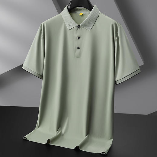 【DG】大依优型大码男装夏季翻领POLO衫短袖上衣纯色商务休闲百搭T恤300 商品图2