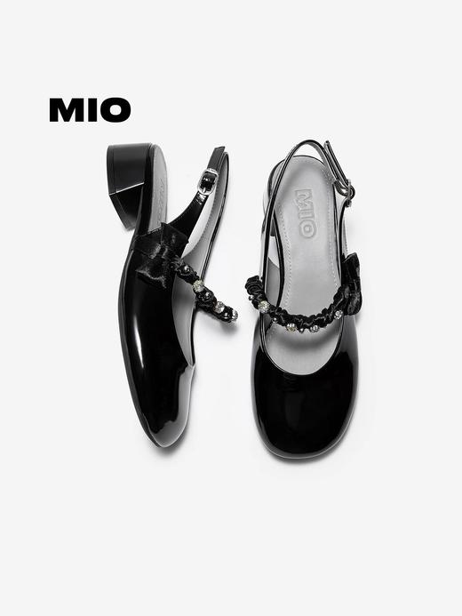 BF楼MIO米奥2026春季新款圆头粗跟T字带玛丽珍鞋蝴蝶结甜美风浅口单鞋吊牌价1298现价1168 商品图0