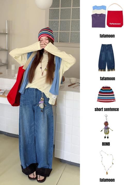 早春必备基础款 FAFAMOO*N 多巴胺打底T 商品图9