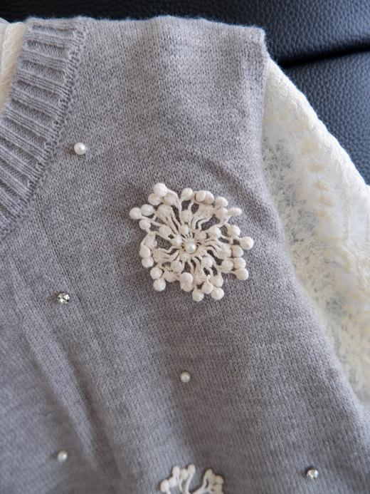 二店y 【喜慕5010】是套装哈， 甜度超标的花马甲蕾丝小衫套装 商品图3