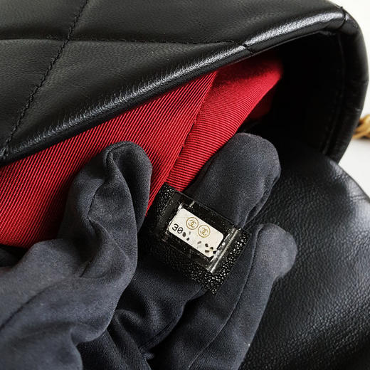 【95新】CHANEL香奈儿19Bag系列AS1160 B03930 94305小号黑金19bag链条包单肩包女士050326NJT14 商品图9