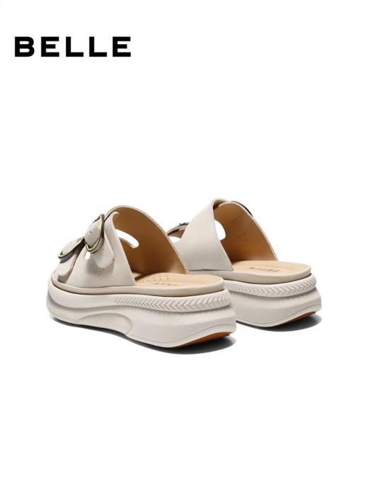 BF楼百丽复古双饰扣勃肯鞋女2026夏新商场同款厚底增高拖鞋F5T1DBT6 商品图1