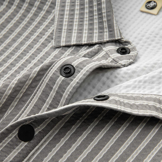 【DG】大依优型大码男装夏季冰丝条纹短袖POLO衫商务休闲百搭T恤上衣300 商品图4