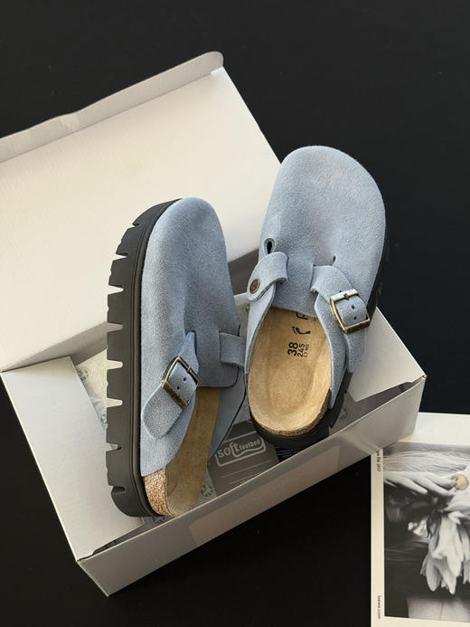 39-10免带品 勃肯全新papillio系列 软木拼EVA厚底 半包勃肯拖鞋 准码选 肥脚无惧 缓震舒适 商品图14