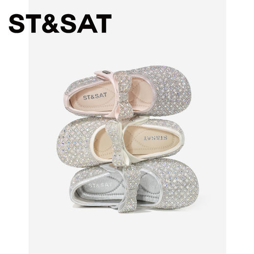 【童鞋】星期六精致蝴蝶结水晶女童公主鞋SSE1191L1M 商品图5