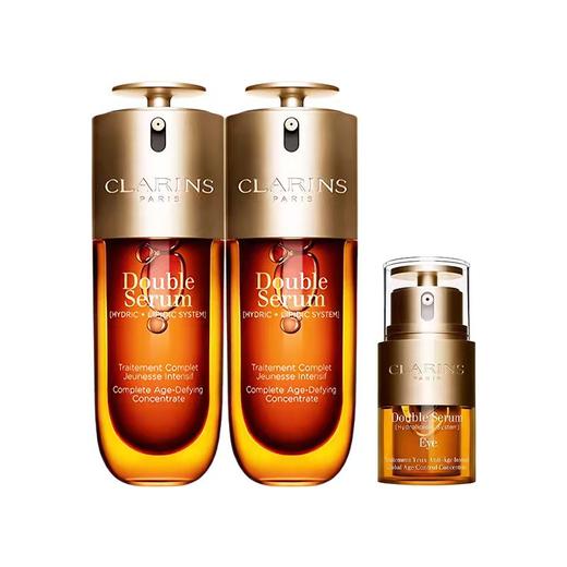 【预售4.20日发货】 Clarins/娇韵诗双萃护肤套组 第九代经典双萃精华50ML*2瓶+双萃眼霜20ml*1 商品图10