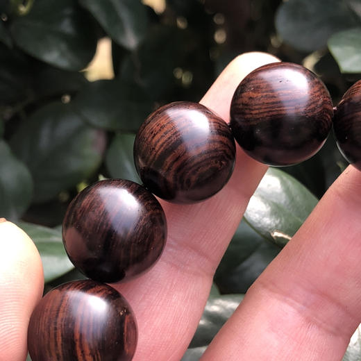 【青山特惠】 1.8*13颗海南黄花梨紫油梨满纹老料文玩手串h130 商品图1