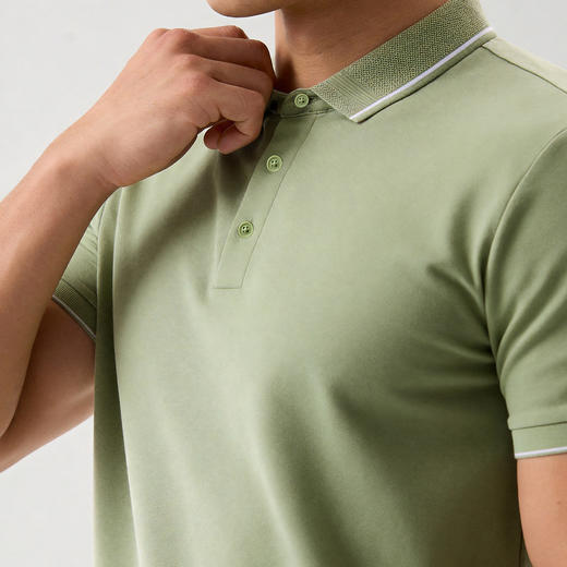 【DG】大依优型大码男装夏季翻领POLO衫短袖上衣商务宽松弹力T恤上衣 商品图4