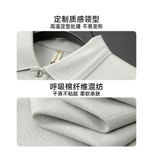 【DG】大依优型大码男装夏季商务休闲短袖POLO衫凉感透气棉质短袖T恤300 商品图3