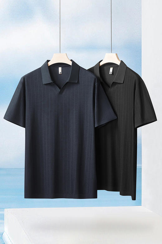 【DG】大依优型大码男装夏季短袖polo衫加肥加大男士休闲宽松短恤上衣 商品图5