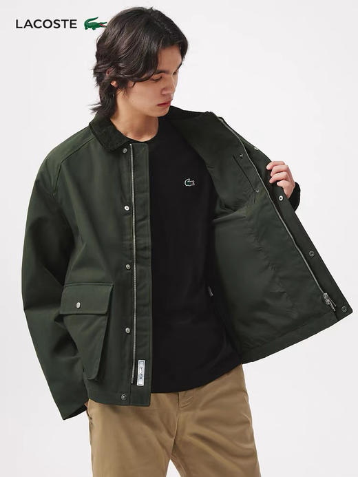 正品鳄鱼LAC*STE小标翻领夹克外套030901 商品图10