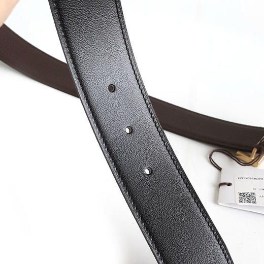 【全新】Hermes爱马仕H074562CUZ3 | H077971CAAB100黑棕拼色Constance康康H金扣双面腰带男士060326HS20 商品图4