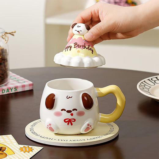 400ml萌宠派对帽陶瓷杯-纪念日百货门店同款169295019 商品图3
