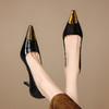 【预售7天】防踢金属头漆皮高级感轻奢细跟高跟鞋FDJ&YC-381 商品缩略图4