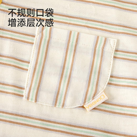 【商场同款】英氏儿童衣服男童短袖翻领T恤夏季百搭条纹polo衫 商品图4