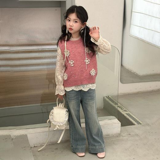 二店y 【喜慕5010】是套装哈， 甜度超标的花马甲蕾丝小衫套装 商品图14