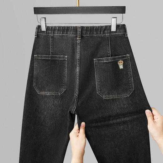 【DWN】大依优型大码男装春季牛仔裤美式复古弹力宽松棉质直筒长裤 商品图1