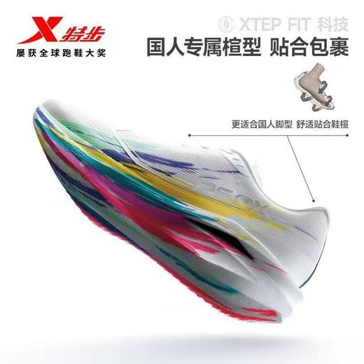 6楼特步运动男士跑鞋974219110051经典白/精灵绿 商品图6