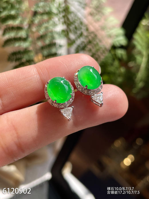 6120902，蛋面耳钉。具体价格微信咨询 商品图3